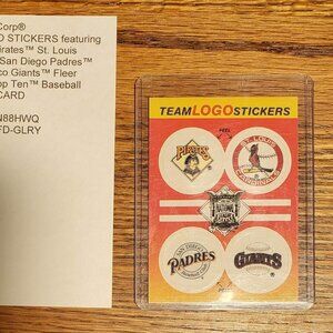 1991 Fleer Corp® TEAM LOGO STICKERS featuring Pittsburgh Pirates™